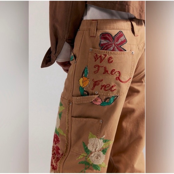 We The Free Bright Time Craft Pants Sz 10 New NWT cotton - Picture 7 of 16